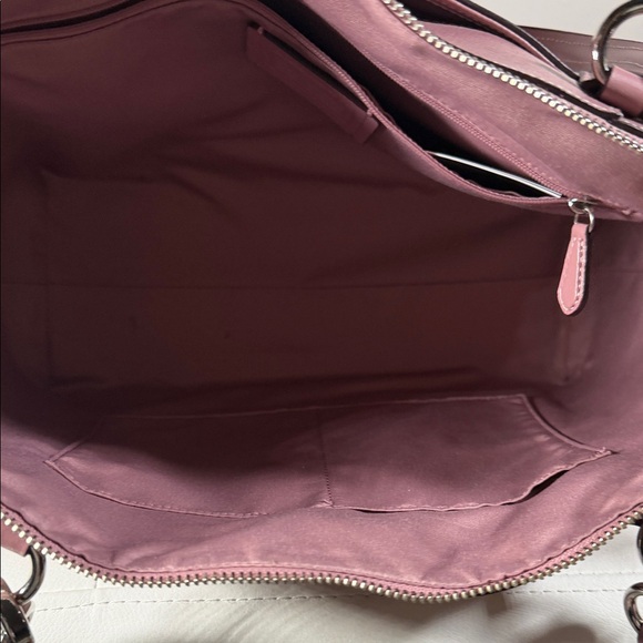Coach Blush Pink Leather Tote - Picture 8 of 10